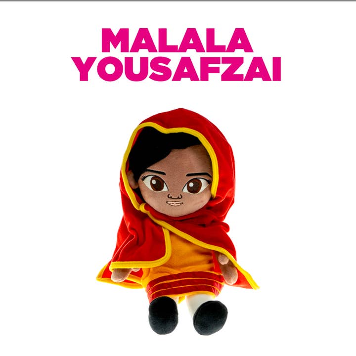 Malala Yousafzai Interaktives Plüschtier: Inspiriert zum Lernen! für den Großhandel von Little Rebels