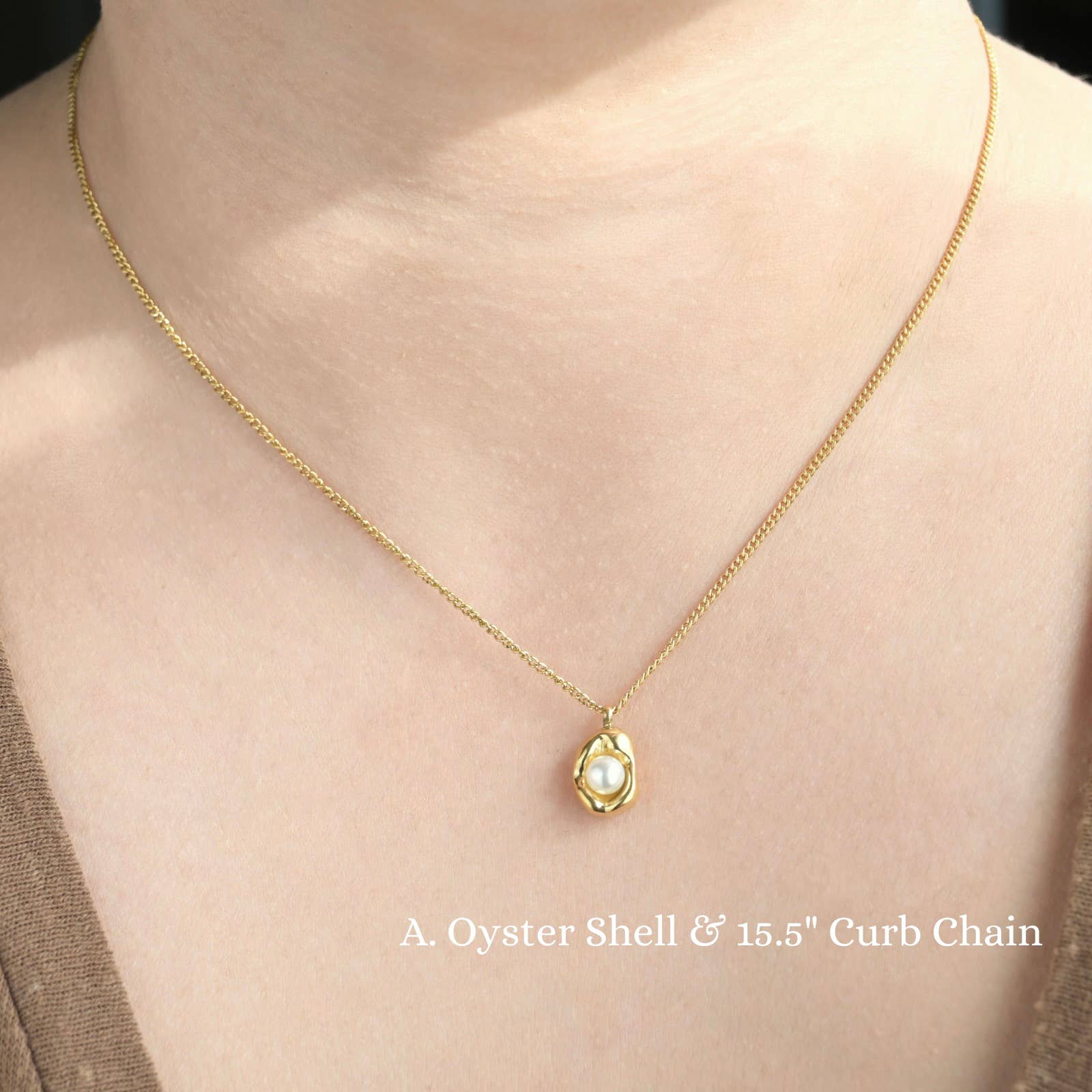 Blueyejewelry - Wholesale Beaded/Pearl Necklace - Gold Pearl Chain Necklaces - Waterproof Assorted Peal Chains0