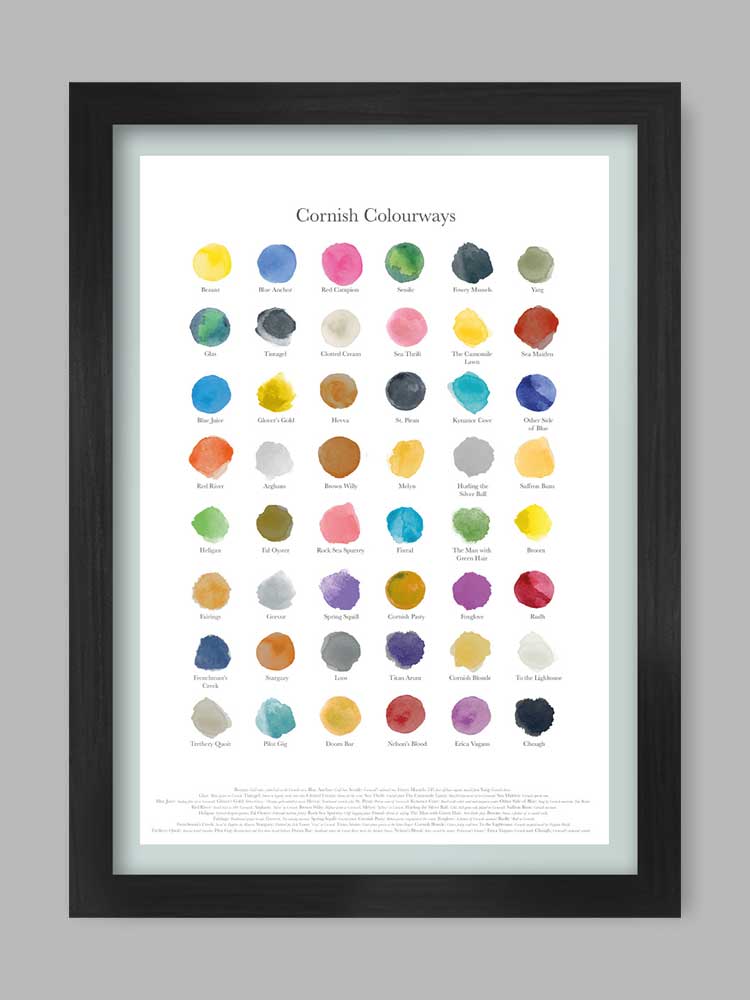The Northern Line – wholesale Poster – Cornish Colourways - Poster print0