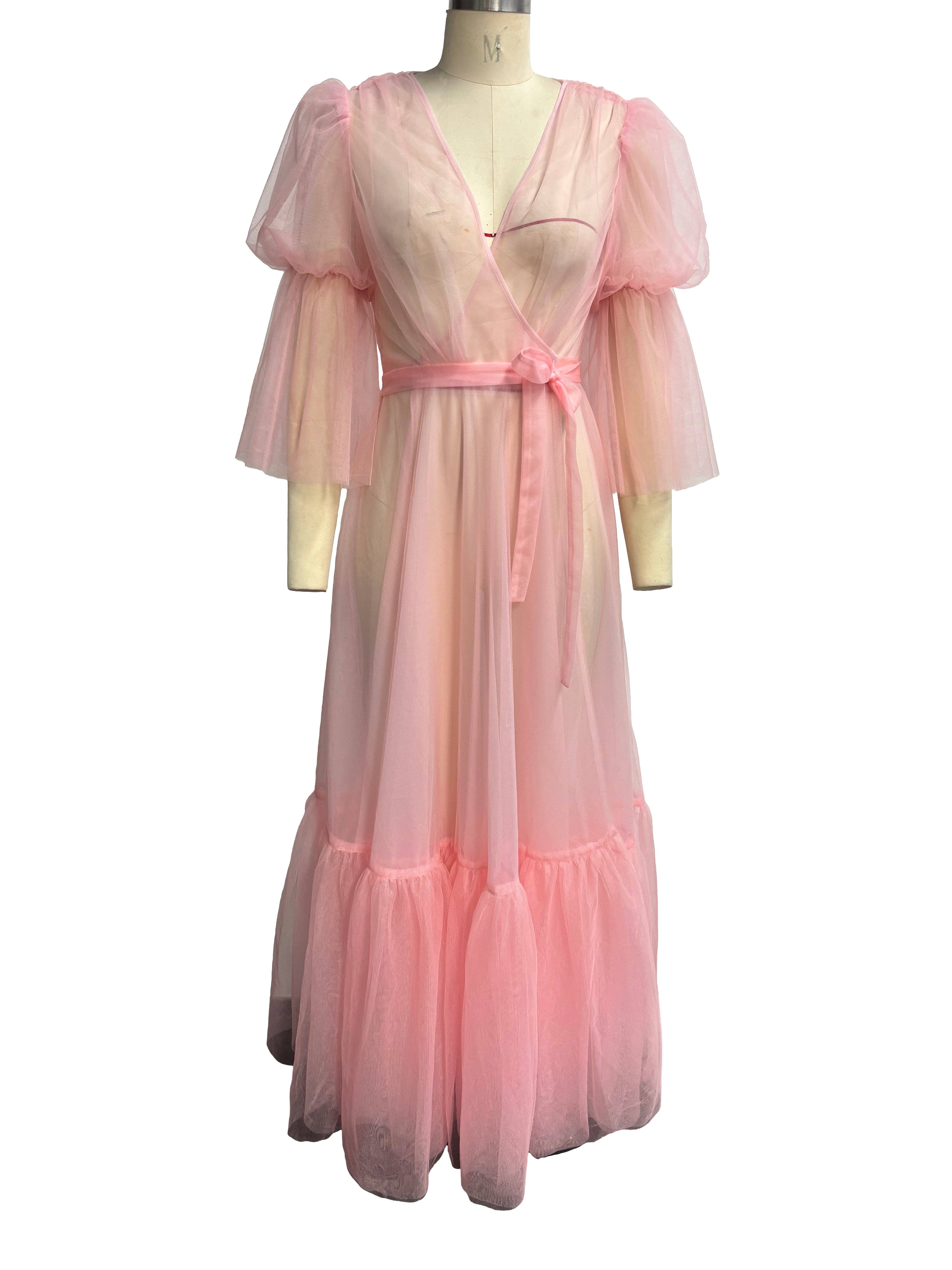 Elle Rebel - Wholesale Dress - Women's - Timeless Temptress Tulle Robe Dress3