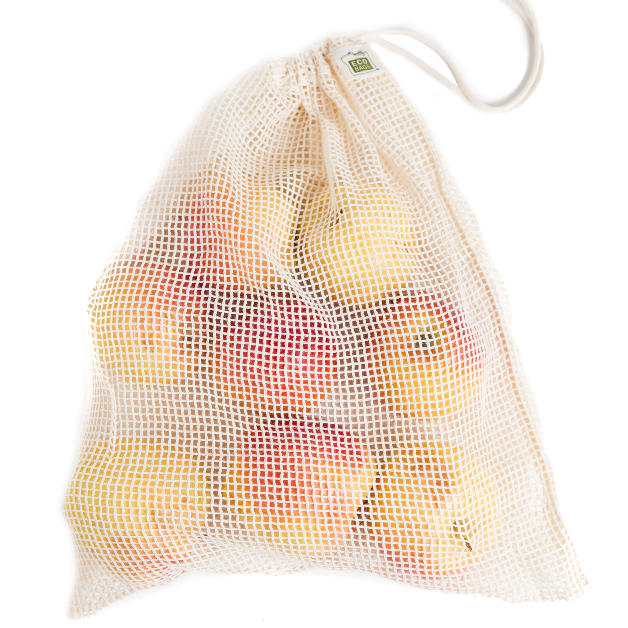 ECOBAGS - Wholesale Grocery/shopping bag - Packaged Organic Cotton Mesh Large Produce Bag1