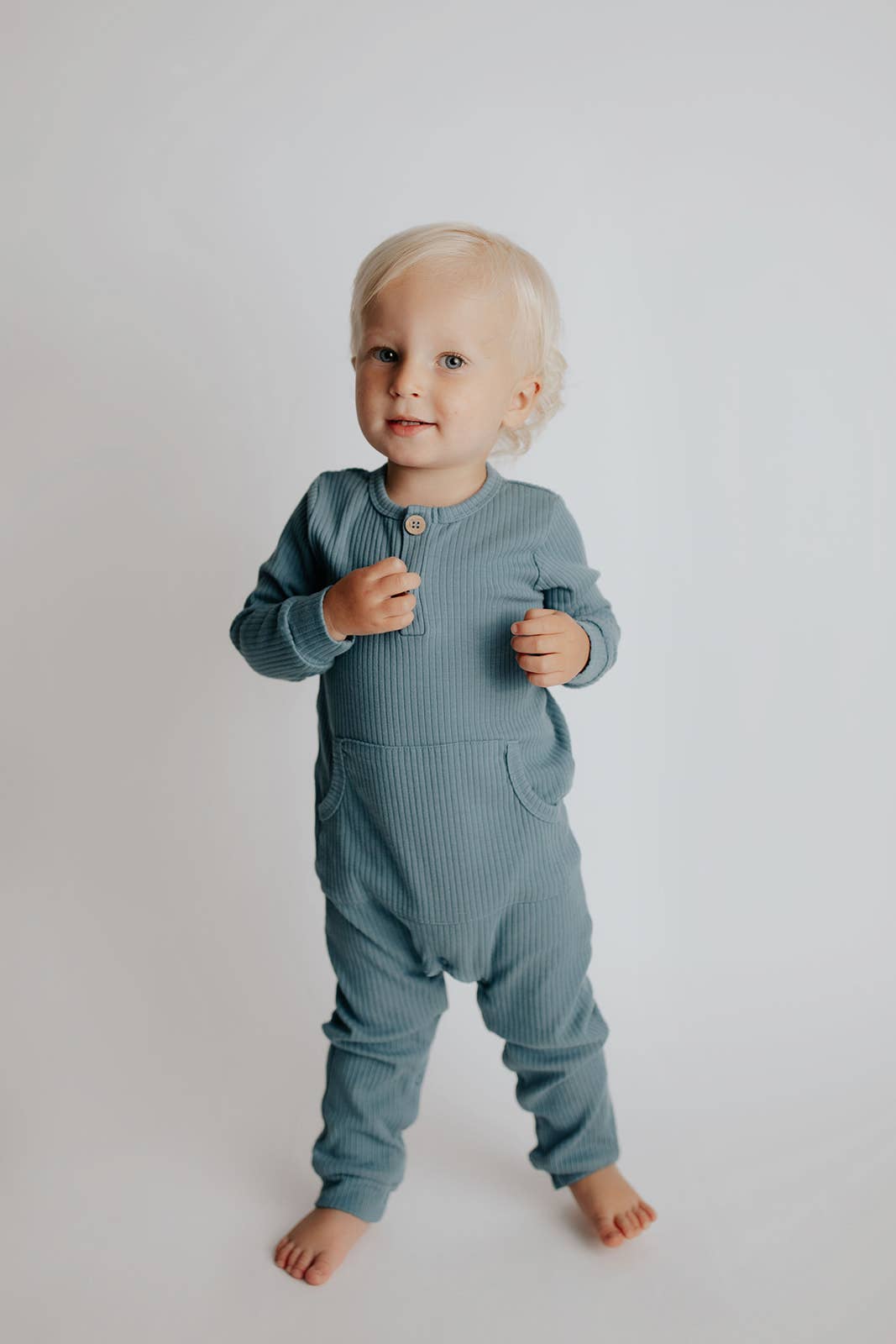 Three Little Tots - Wholesale Rompertje - Baby - Baby ribgebreide romper met zakken58