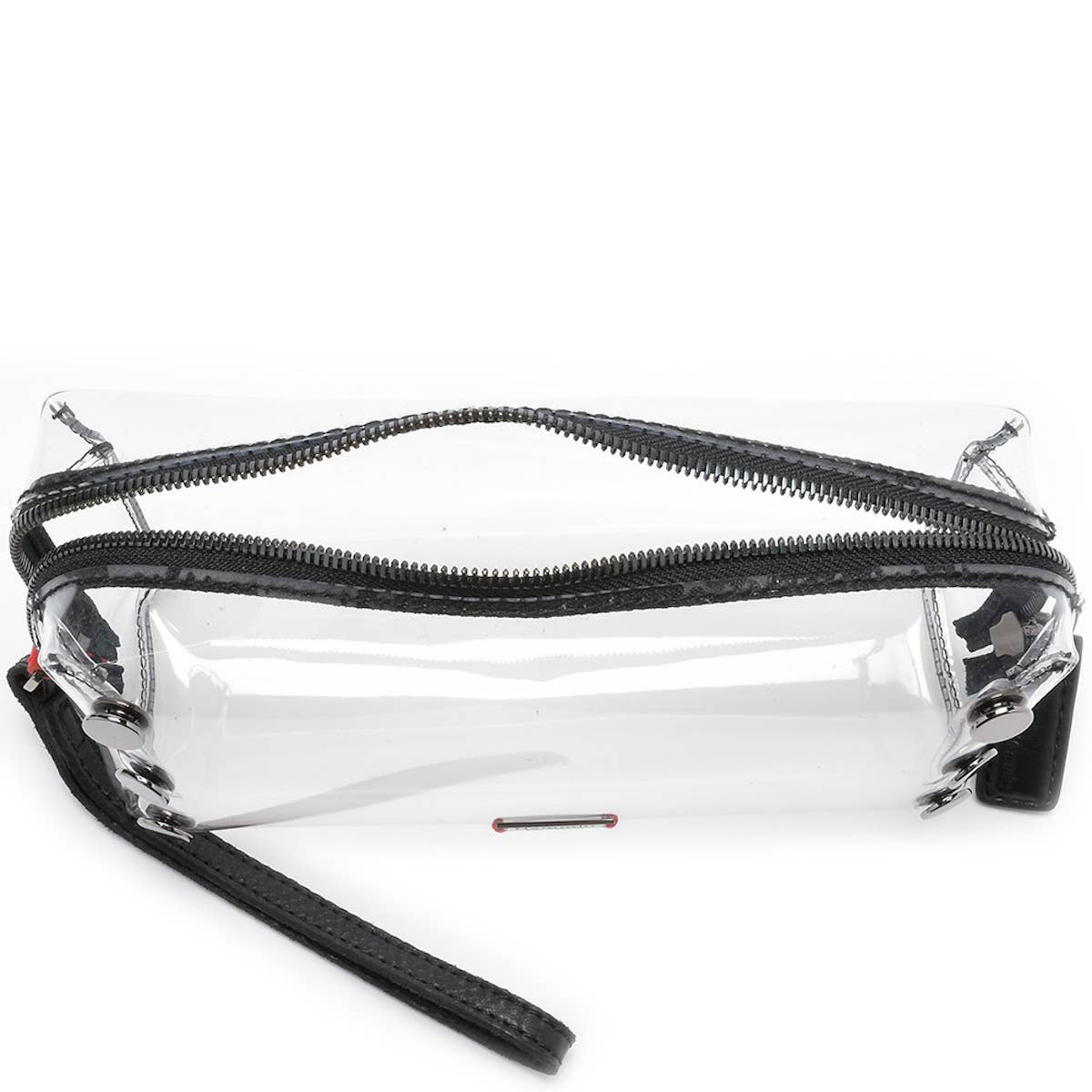 Trasparente/Oro spazzolato Borsa per il make up: trasparente in vendita all'ingrosso su Faire1