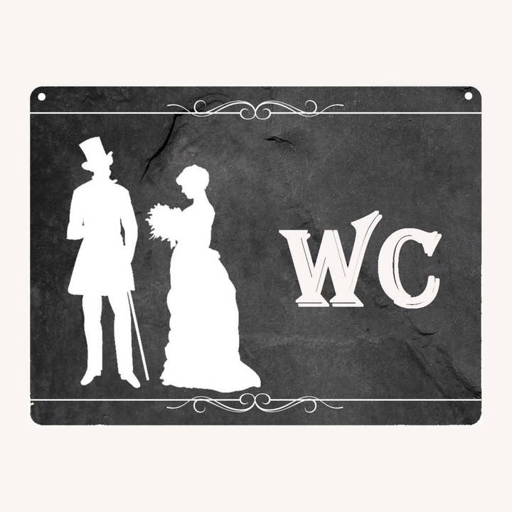 Vintage badrum skylt för wholesale av CREOSOLEIL