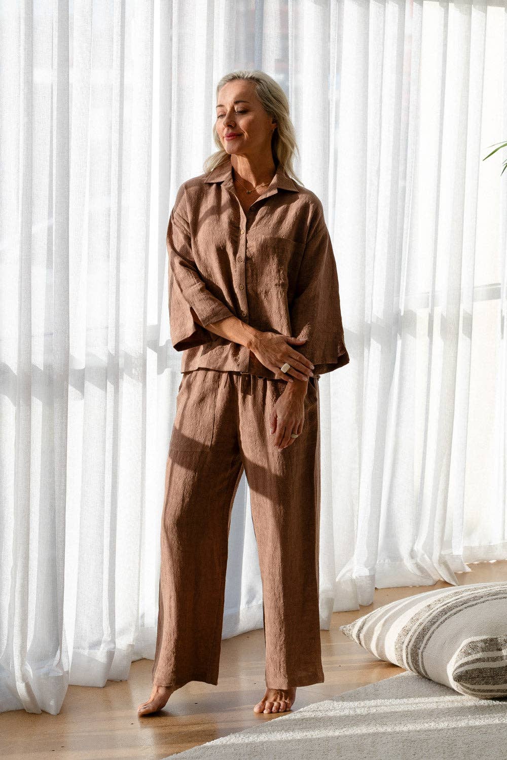 Fundamental Linen Shirt - Clay for wholesale on Faire5