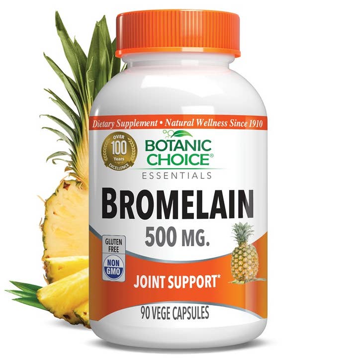 Botanic Choice - Venta al por mayor Suplementos/vitaminas para beber - Botanic Choice Bromelain 500 mg - 90 cápsulas