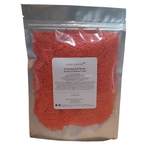 Exfoliating Bath Sponge 31-40 Inch Long for wholesale by Leside Naturals