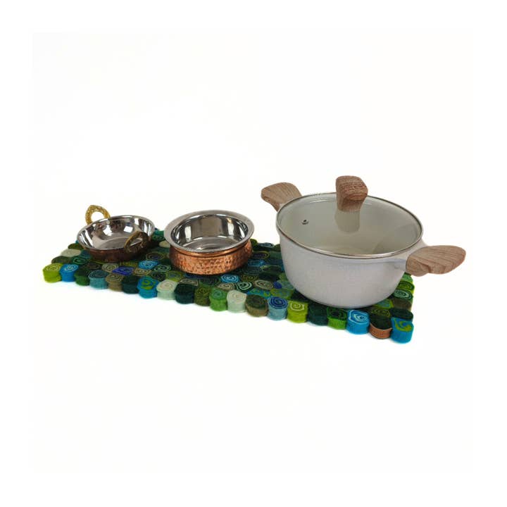 Feltiful - Wholesale Trivet - Handcrafted Felt, CandyCut Long Trivet, Potholders, Runner7