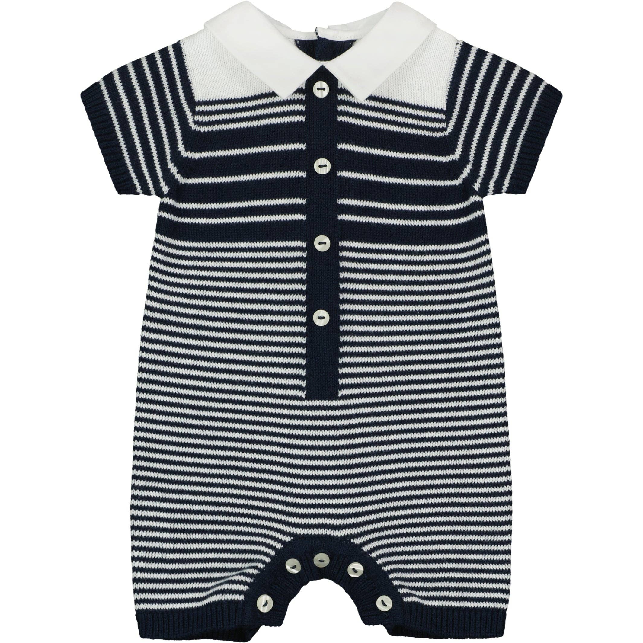 Emile Et Rose - Vendita all'ingrosso Tutina - Neonati - Tutina da bambino in maglia Fabian Navy0