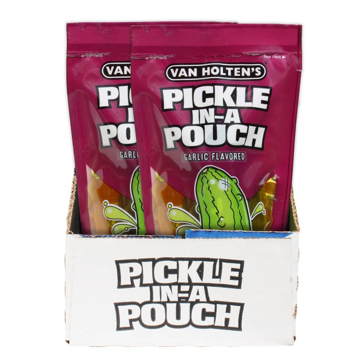 Van Holten's – Legumes em conserva por atacado – Van Holten's Picles Grandes Kosher com Alho em Embalagem Individual - Caixa com 12 unidades3