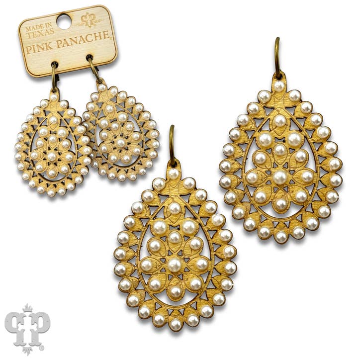 Pink Panache Brands – wholesale Dangle earrings – Santa Fe teardrop earring, medium size6