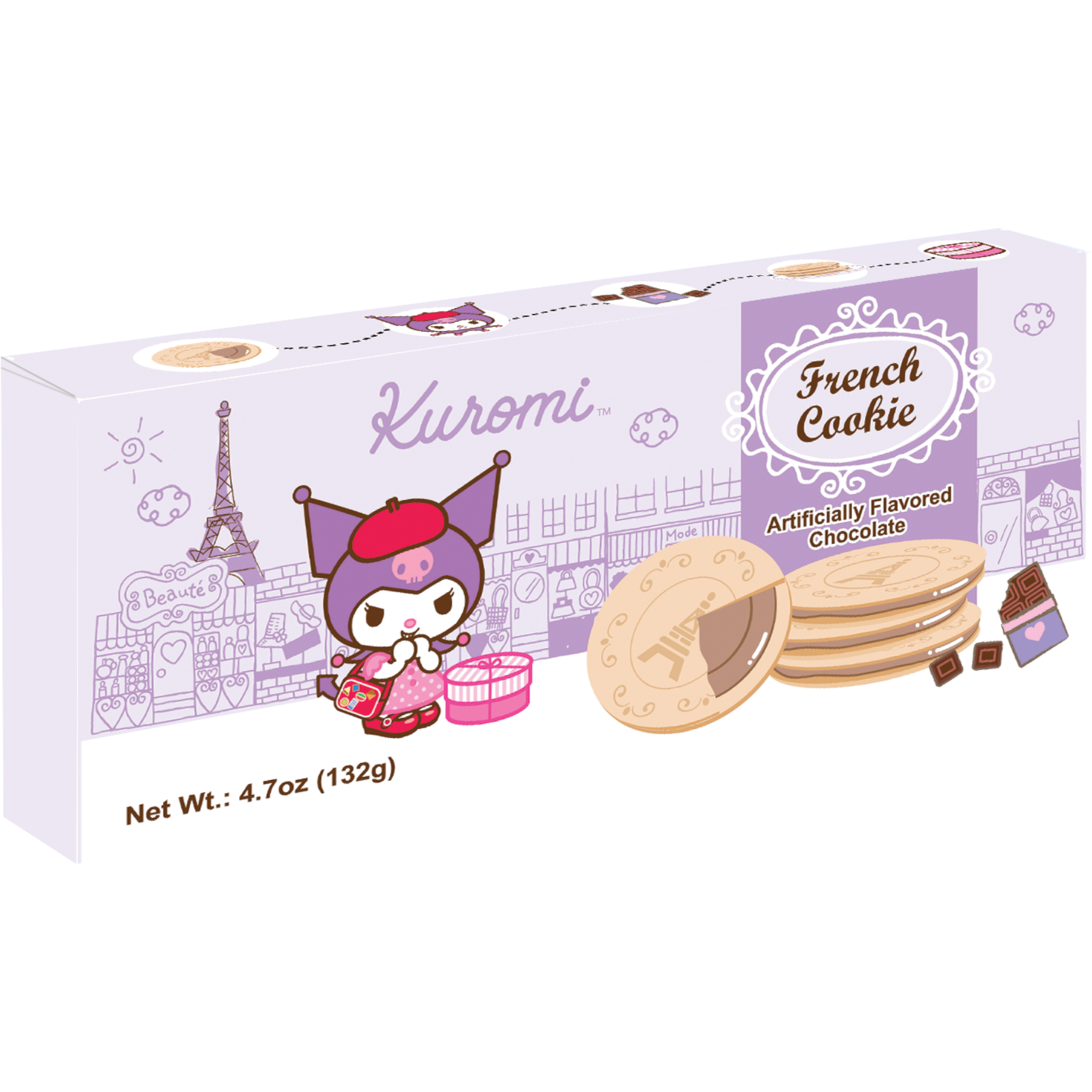 Cow Crack Wholesale - Wholesale Cookie - Sanrio Kuromi Chocolate French Cookie 0