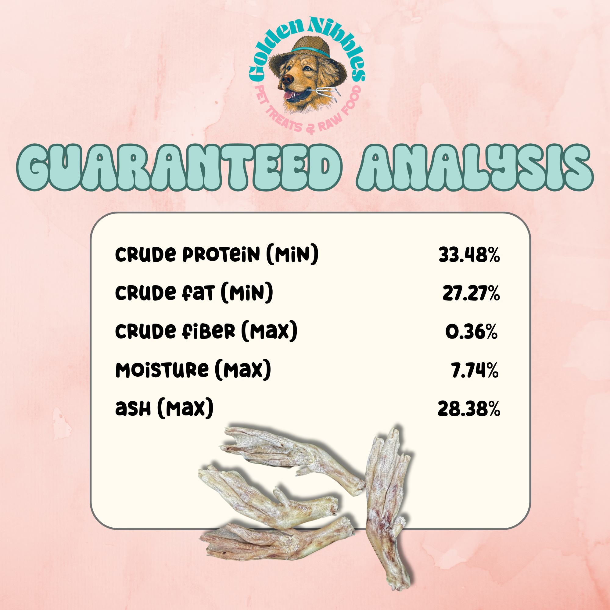 Golden Nibbles - Wholesale Pet Treats - Dog - Duck Feet - Freeze-Dried Treat/Chew for Dogs3