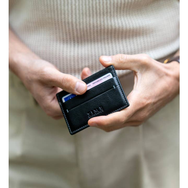 Time Resistance - Wholesale Pasjeshouder - Uniseks - Leren creditcardhouder en visitekaarthouder - Fireflies1