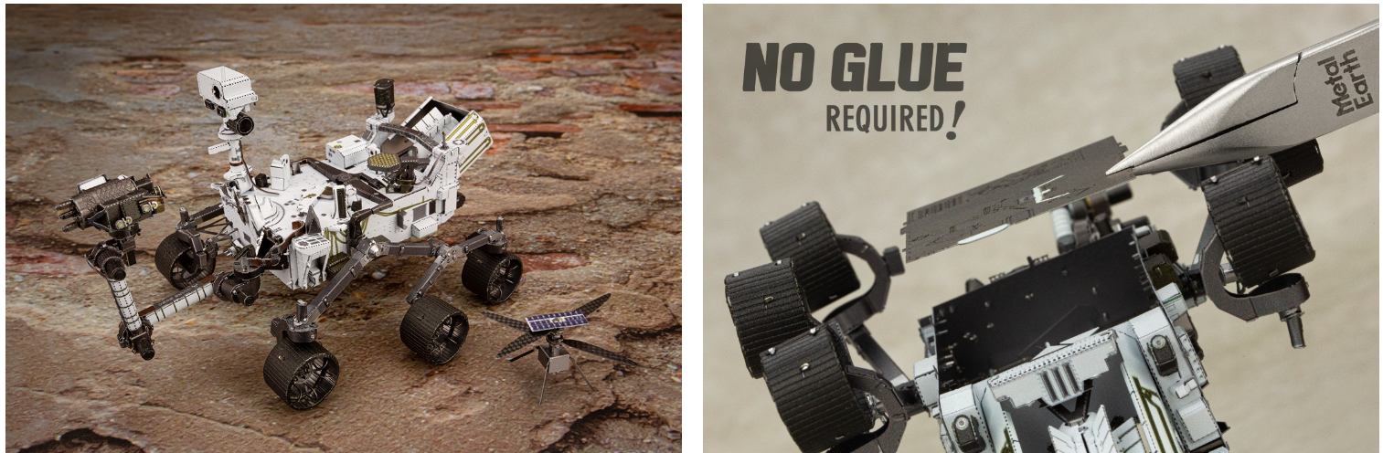Metal Earth - Wholesale Decorative Tabletop Object - Mars Rover Perseverance & Ingenuity Helicopter2
