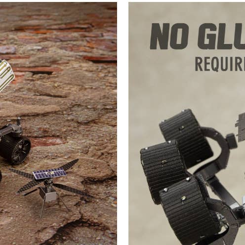Metal Earth - Wholesale Decorative Tabletop Object - Mars Rover Perseverance & Ingenuity Helicopter2
