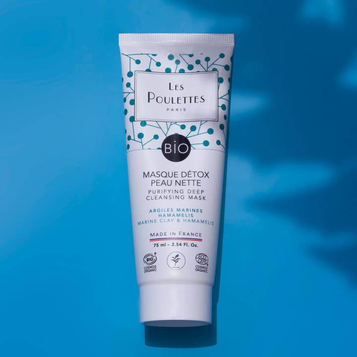 Cosmos Organic Certified Clean Skin Detox Clay Mask for wholesale by Les Poulettes Paris