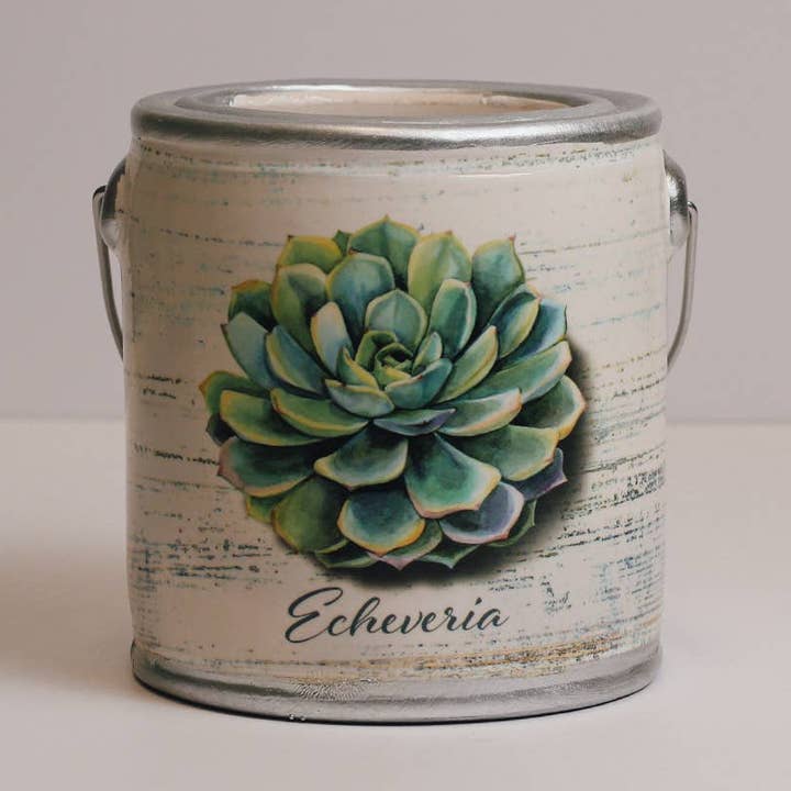 Bougie Farm Fresh (20 oz.) — Echeveria pour la vente par Cheerful Candle