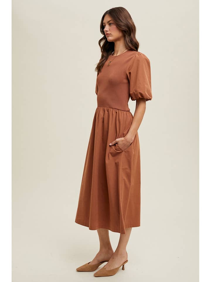 Wishlist Apparel - Venta al por mayor Vestido - Mujer - VESTIDO MIDI TWOFER/WL24-95101