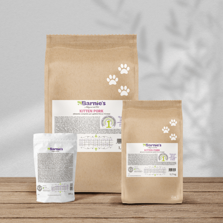 Barnie's – Großhandel Tiernahrung – Katze – Kitten Monoprotein mit Schwein – Natürliches Katzenfutter1