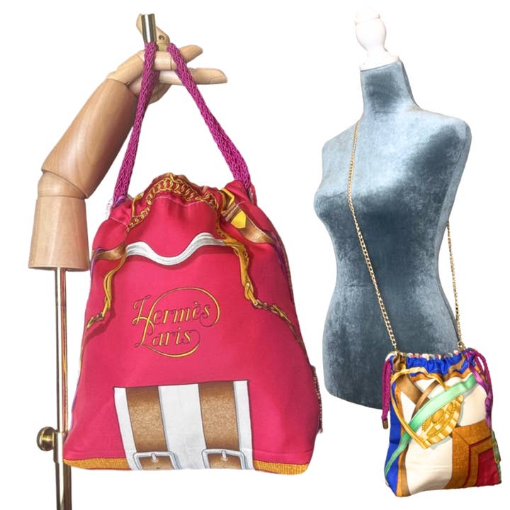 Grand Manege Vintage Schal Kordelzug Umhängetasche für den Großhandel von Vintage Luxe Up