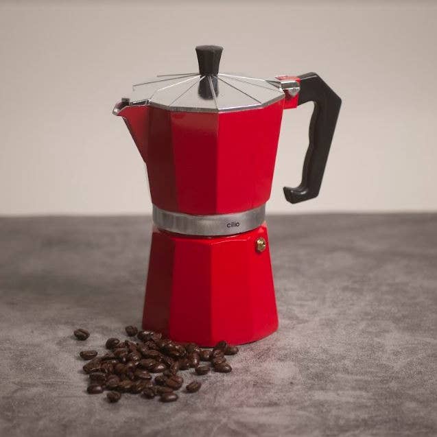 Frieling USA - Wholesale Espresso Maker - Classico Espresso Maker Red, 15 fl. oz.3