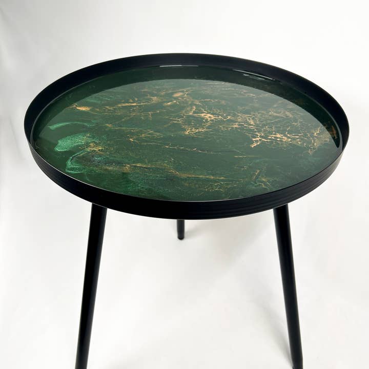 Lynn & Liana Designs - Wholesale Side Table - Resin Accented Side Table - No Tariffs!11