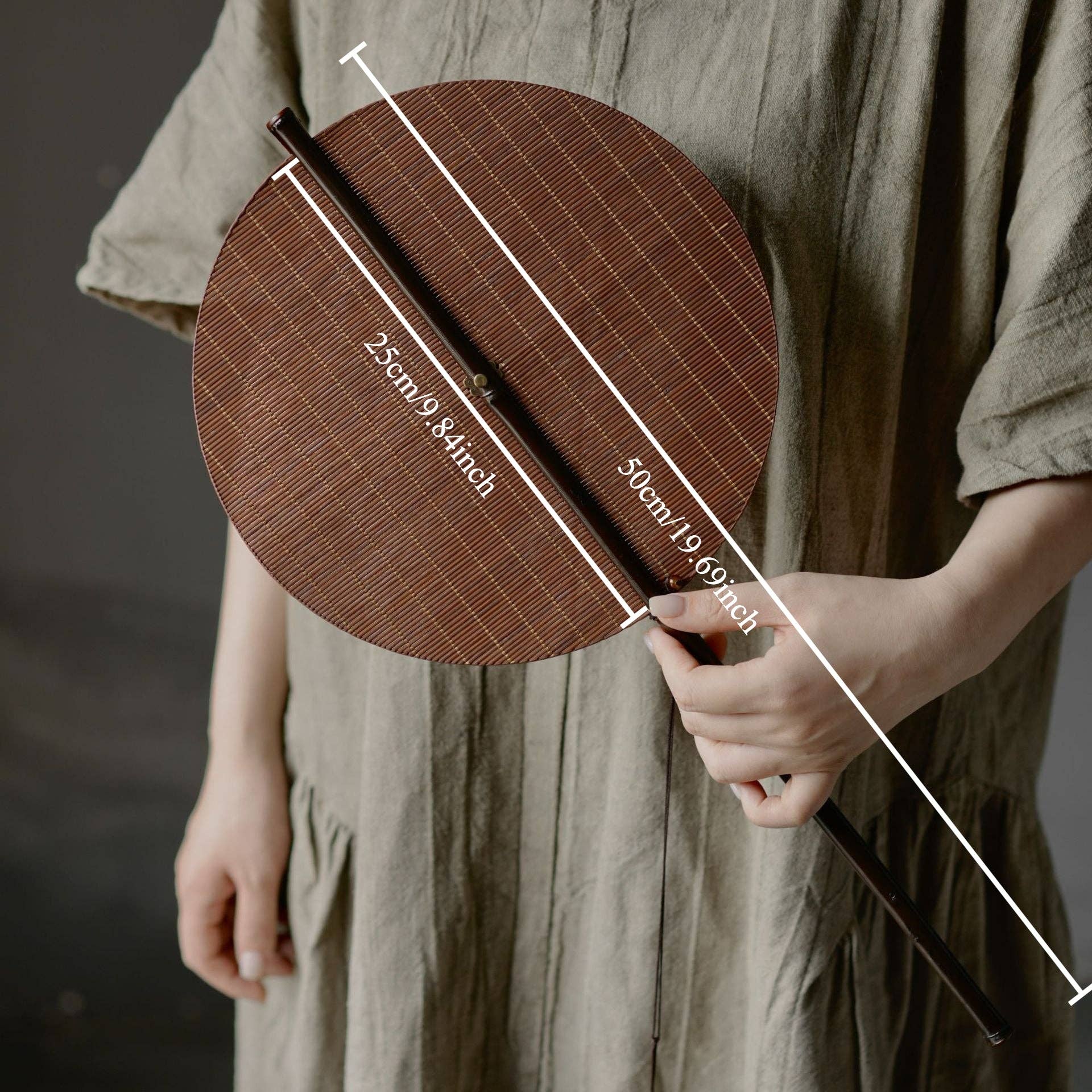 Gohobi （We cover U.S. import duties） - Wholesale Handheld Folding Fan - Gohobi Handwoven Bamboo Waist Fan1