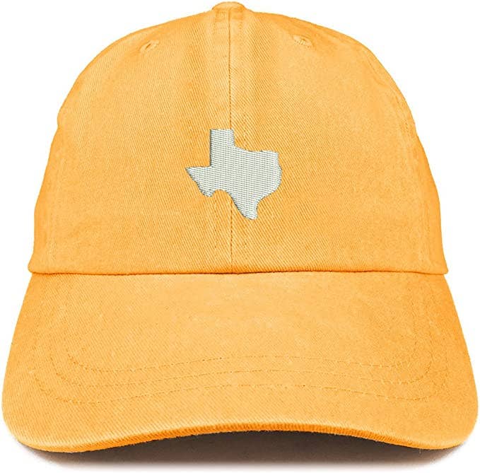 Trendy Apparel Shop - Wholesale Baseball Cap - Unisex - Texas State Map Embroidered Washed Cotton Adjustable Cap12