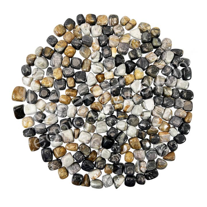 Oceanic Linkways Inc - Wholesale Spiritual Stone/Crystal - (KG)TUMBLED STONES - JASPER, PICASSO 15-35 MM0