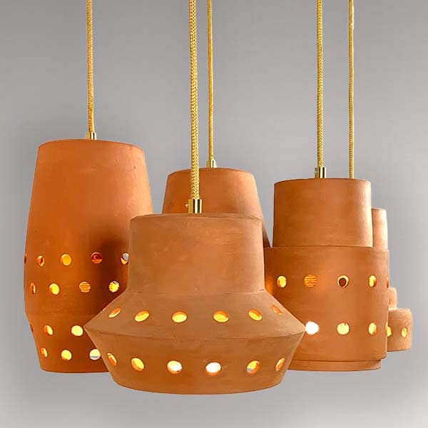 Greatceramics - Wholesale Chandelier/Hanging Light - Lamp Waikiki  Beach Terracotta open| Handmade | Ceramic9