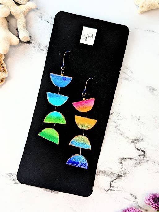 Cielo- Lightweight, Reversible Dangle Statement Earrings for wholesale by By Taal