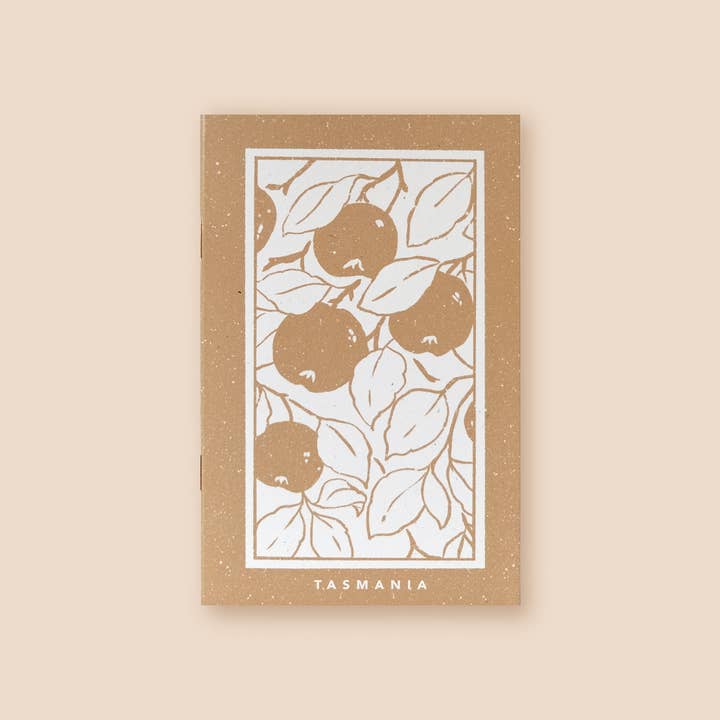 Blank Notebook Postmark 'Tasmanian Apple' for wholesale by Rosemark Press