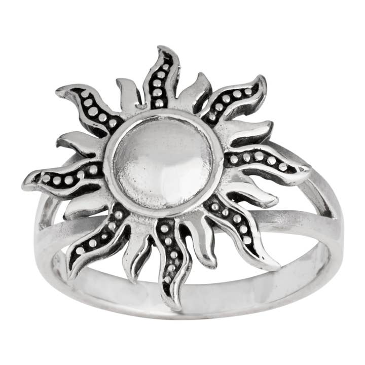 Bague solaire Hot Summer Days en argent sterling pour la vente par Tiger Mountain Jewelry