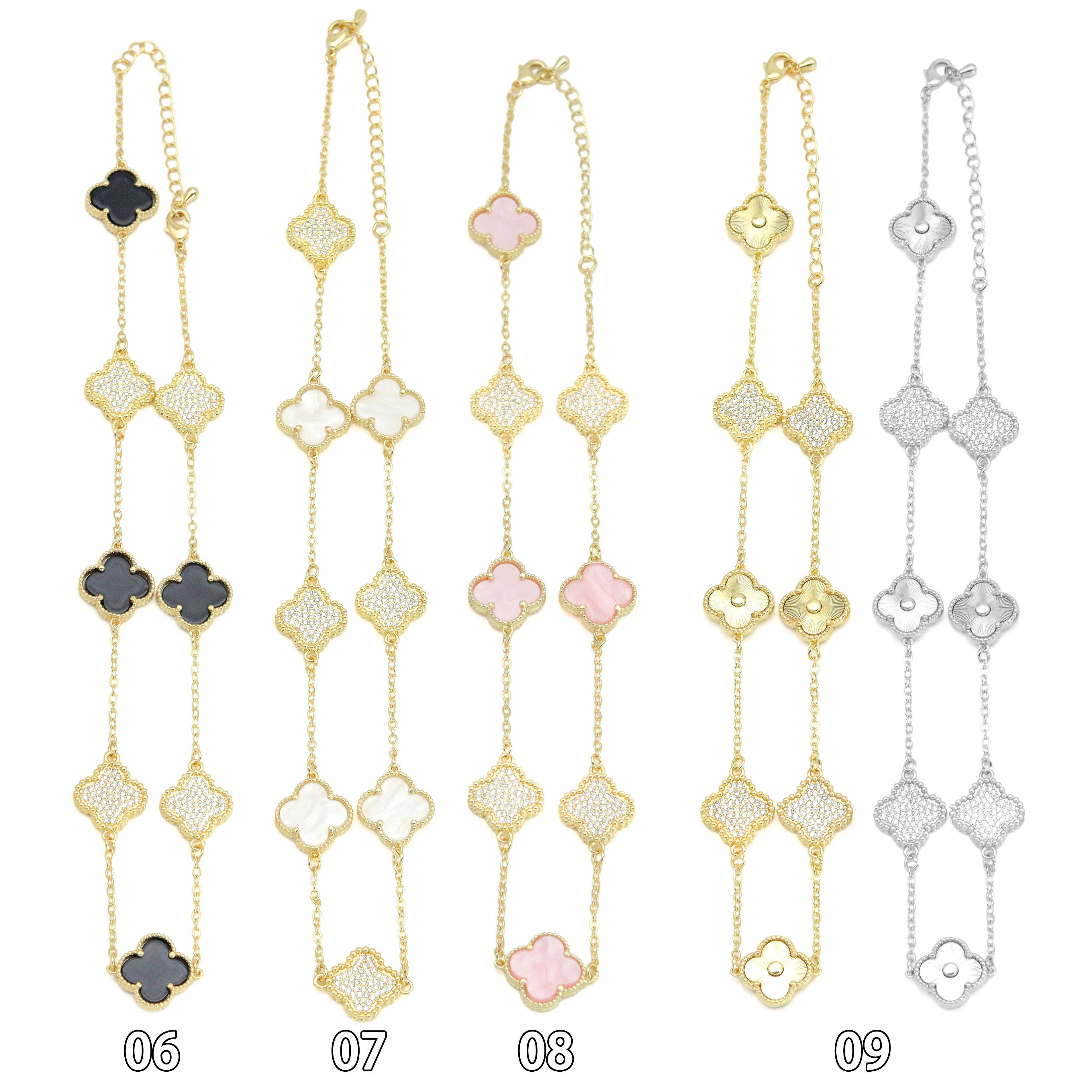 BestBeads&Beyond – Engroshandel Halskæde med vedhæng – 14 Farver Blomsterhalskæde, Varenr. FH2271