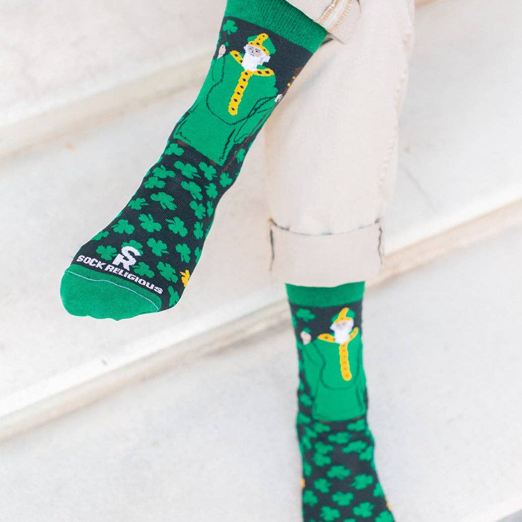 Sock Religious - Wholesale Socks - Unisex - St. Patrick Adult Socks4