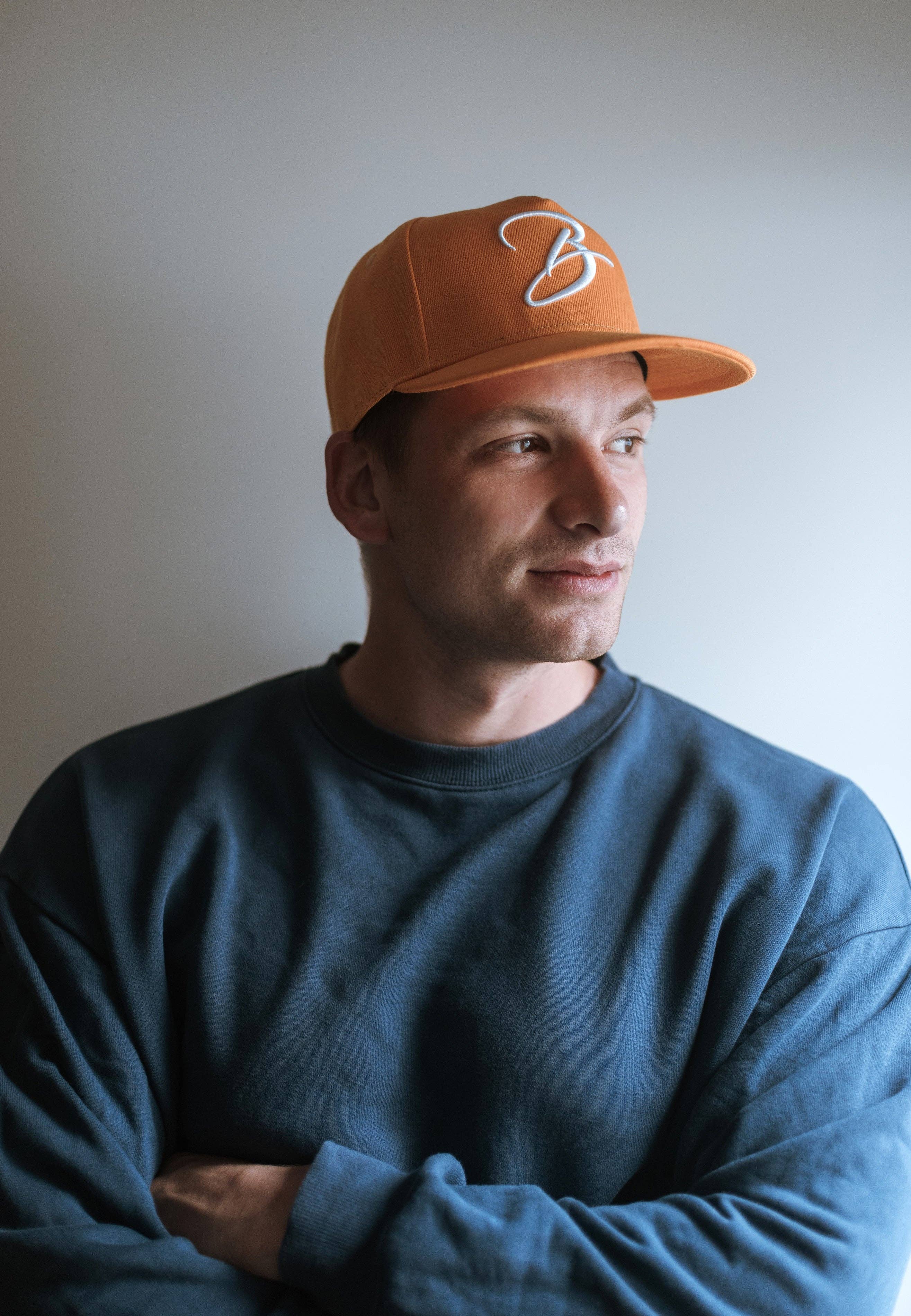 Blackskies – wholesale Baseballkeps - Unisex – B Script Snapback-keps Orange1