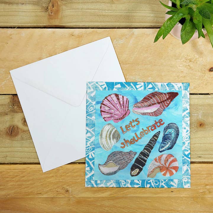 Port and Lemon - Wholesale Everyday Greeting Card - Let's Shellebrate Greetings Card