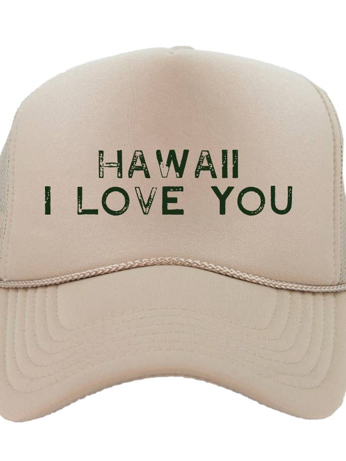 Hawaii I Love You - Trucker Hat Unisex for wholesale by Black Point Company