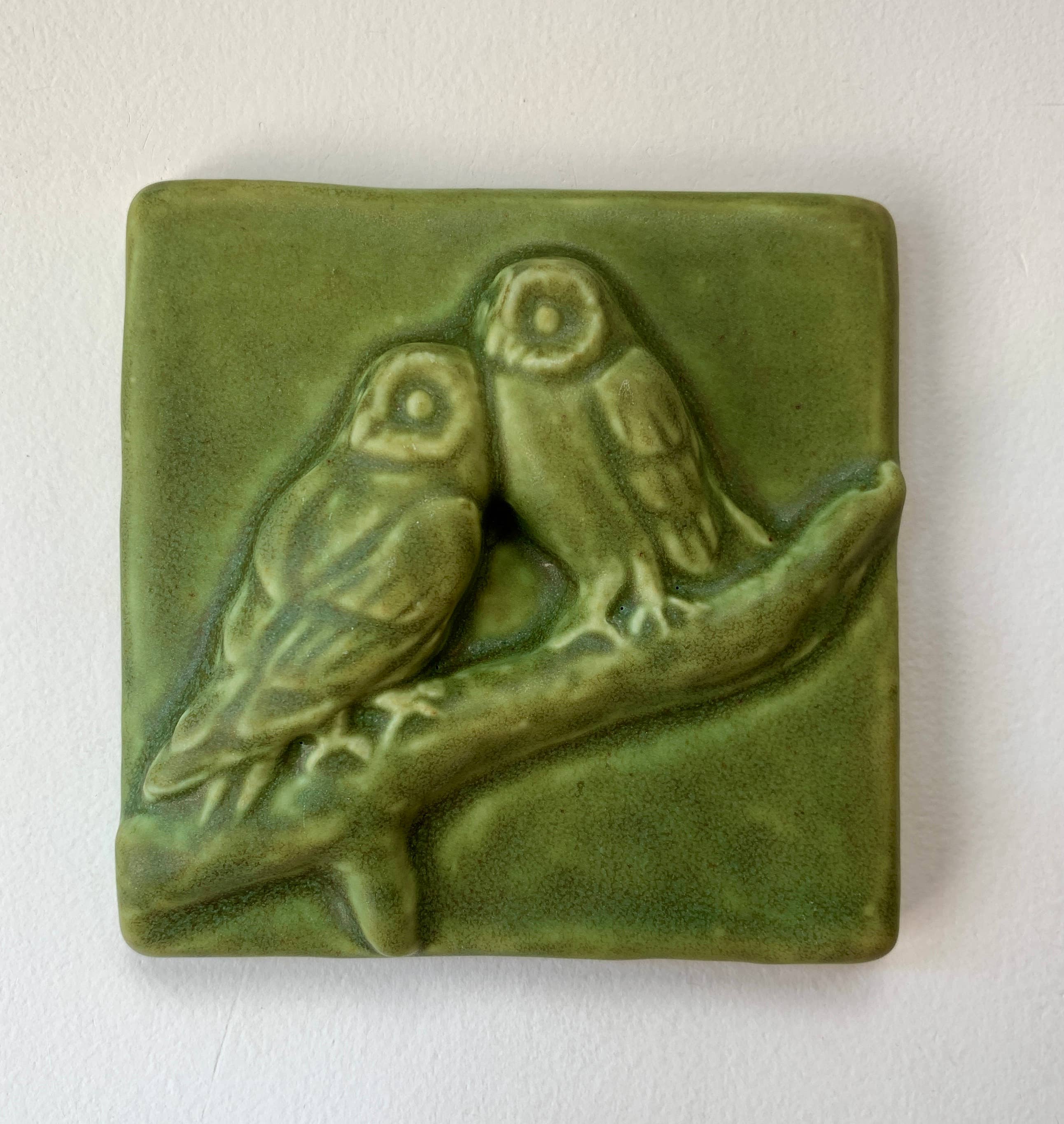 Whistling Frog Tile Inc. - Wholesale Wall Tile - Owl Friends Art Tile 4x4"9