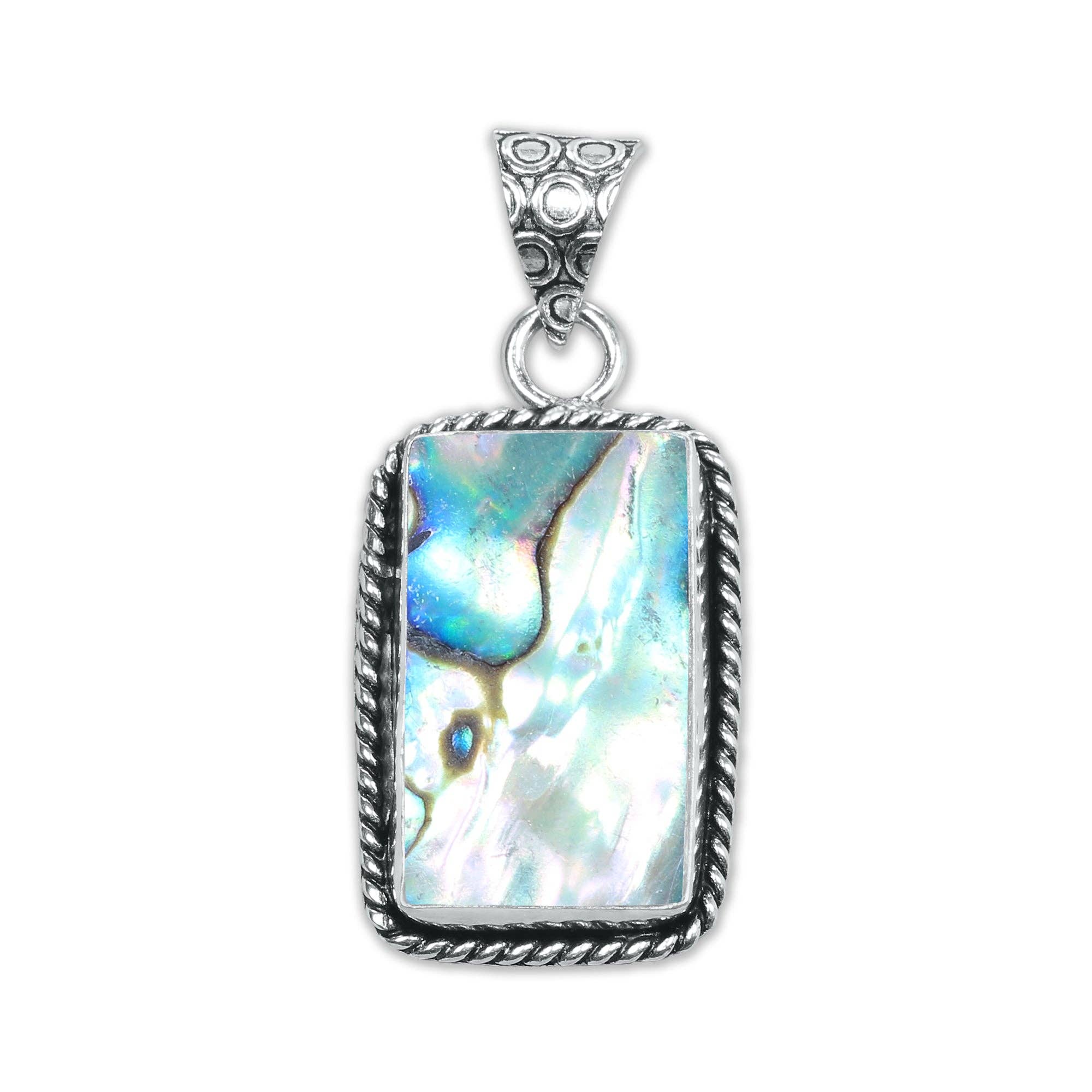 Handmade Jewels – wholesale Individual charm/pendant – Abalone Shell Designer Pendants - Handmade, Silver-Plated, Assorted Designs2