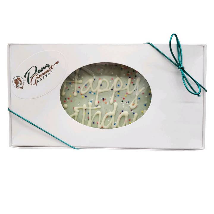 Paws Gourmet Bakery - Wholesale Pet Treats - Dog - Paws Gourmet Bakery Birthday Cake Dog Treats, 7-in x 4-in