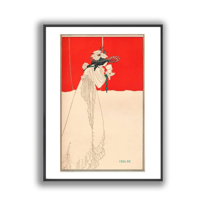 Go To Design - Wholesale Art Print - Fine art print Isolde by Beardsley unframed wall art2