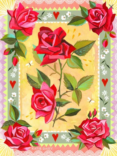 Imprimé rose pour la vente par Katie Daisy