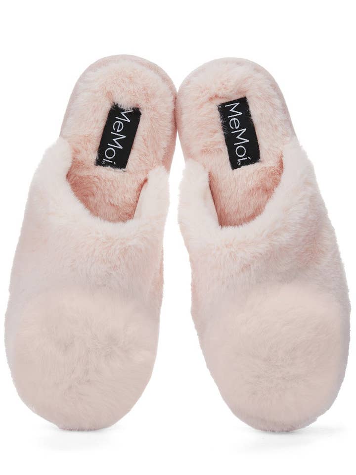The Gloria Plush Pom-Pom Slippers for wholesale by Infinity Classics International Inc.