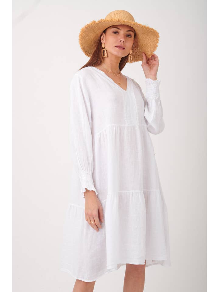 ORNELLA PARIS - Vente Robe – femme - Robe en lin LEL-R52239