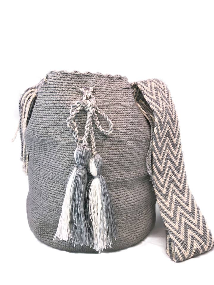 Slate Handmade Wayuu Women's Tote Bag for wholesale by Ciela Handmade
