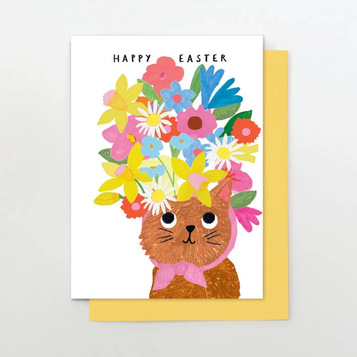 ED08 - Gato con Sombrero de Flores para venta al por mayor de Stop the Clock Design