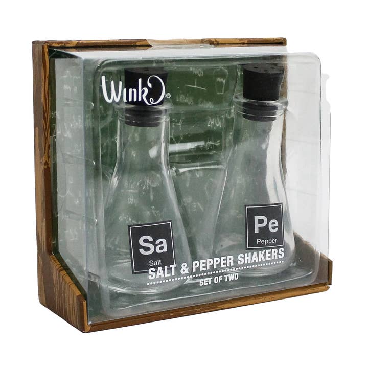 Salt & Pepper Shaker Lab Flasks for wholesale by Wild Eye Designs