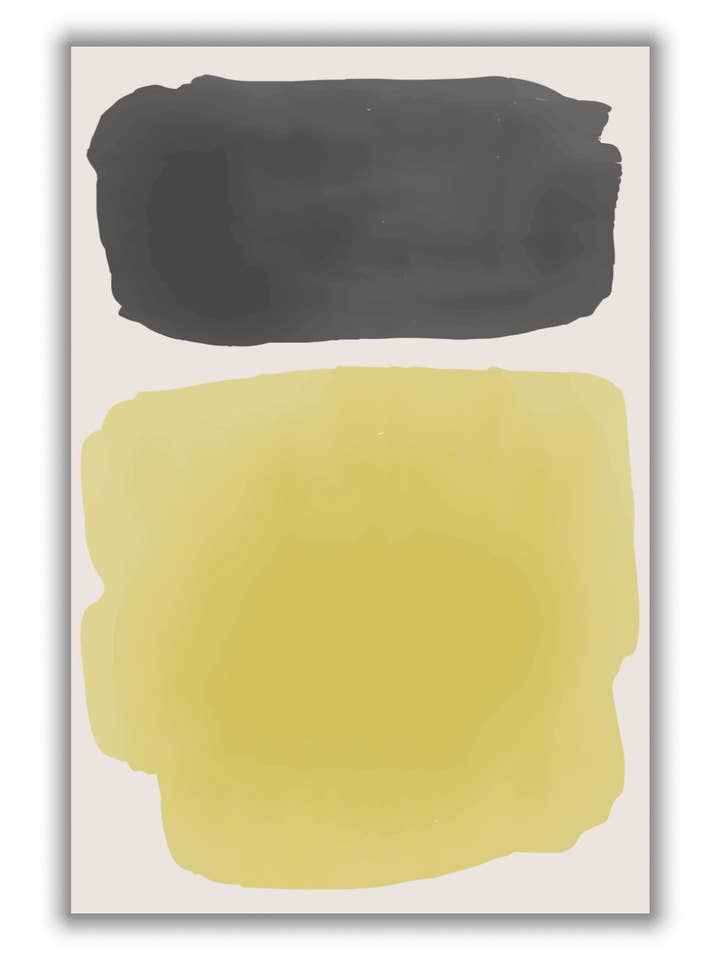 Black and Yellow Watercolor #4 for wholesale by Stanley Print House